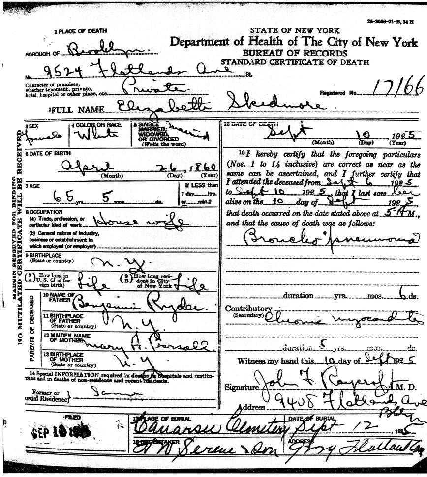 1925 Elizabeth Skidmore Death Cert.tif
